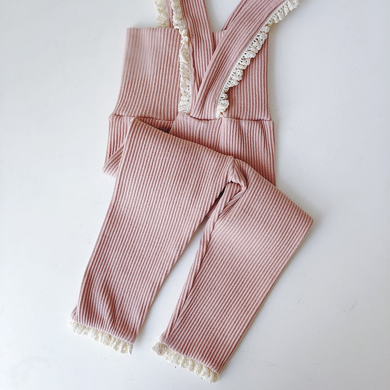 Ribbed Ruffle Jumpsuit